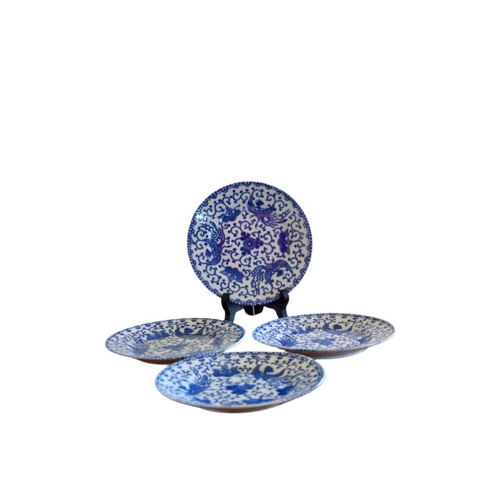 Japanese Pheonix Bread & Butter Plates (Set of 4)